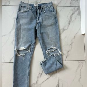 Agolde riley jeans in clear skies